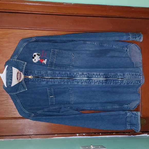 Peanuts Jackets & Coats Joe Cool Snoopy Peanuts Vintage 9s Y2k Jean